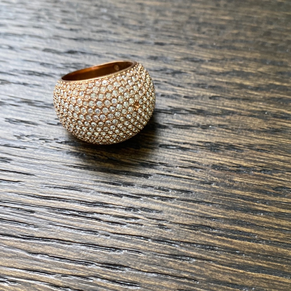 Swarovski rose gold ring